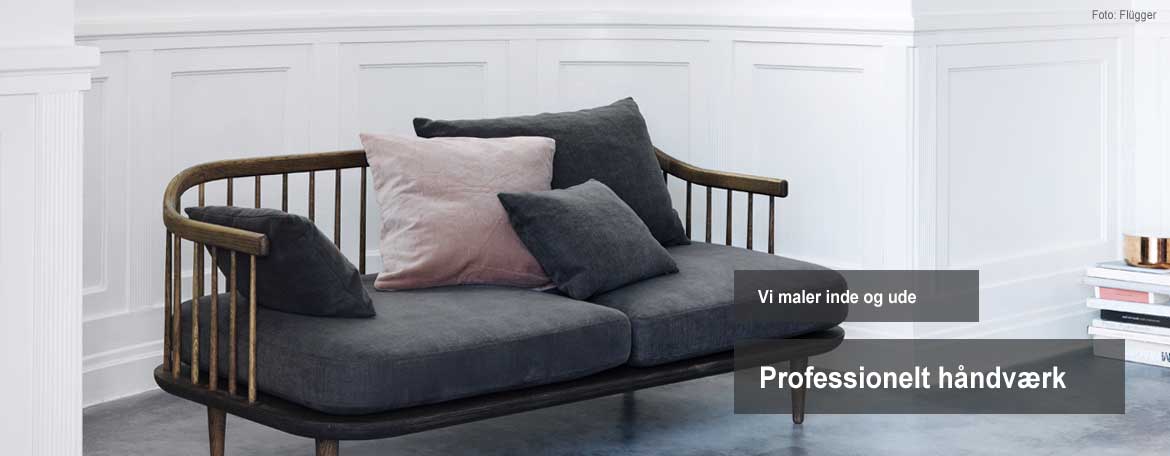 Professionelt malerarbejder inde og ude, fx i stuer og køkkener